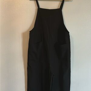 SHEIN Black overalls Sleeveless Jumpsuit